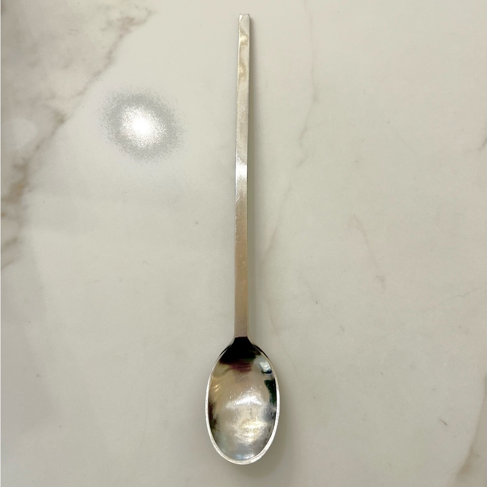 Set of 4 MCM Dansk Designs LTD Ingot Vintage Stainless Steel Iced Tea Spoons